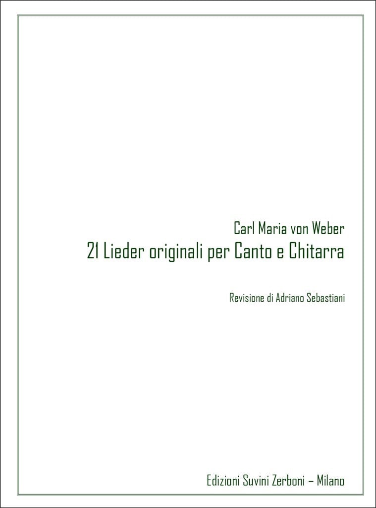 21 Lieder per voce e chitarra